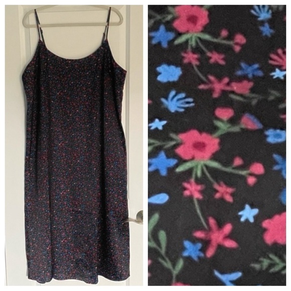Eloquii Floral Adjustable Strap Slip Dress 29117 - Picture 1 of 14